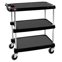 myCart Utility Cart, 3 Tiers, 16" x 35-1/2" x 27", 400 lbs. Capacity Distribution Industrielle GC