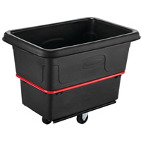 Chariot utilitaire &agrave; usage intensif, Plastique recycl&eacute; noir, 26"/38-3/8" lo x 26"/38-2/5" la x 28-1/4"/28-3-10" h, Volume 8 pi³, Capacit&eacute; 700 lb Distribution Industrielle GC
