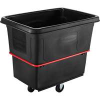 Chariot utilitaire &agrave; usage intensif, Plastique recycl&eacute; noir, 44-3/8" lo x 31" la x 38-1/4" h, Volume 16 pi³, Capacit&eacute; 1000 lb Distribution Industrielle GC