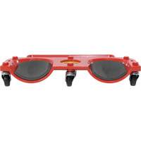 Socle roulant pour les genoux, Plastique, Rouge, Capacit&eacute; 350 lb Distribution Industrielle GC