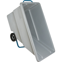 Chariot basculeur en acier, Poly&eacute;thyl&egrave;ne, 0,625 vg³, Capacit&eacute; de charge de 850 lb Distribution Industrielle GC