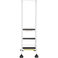 Stop-Step Ladders, 3 Steps, 16" Step Width, 28-11/16" Platform Height, Steel Distribution Industrielle GC