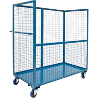 Wire Mesh Stock Truck, Steel, 24" x 55" x 36", 1200 lbs. Capacity Distribution Industrielle GC