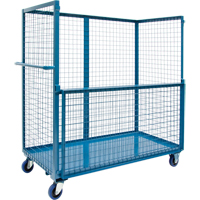 Wire Mesh Stock Truck, Steel, 24" x 55" x 36", 1200 lbs. Capacity Distribution Industrielle GC