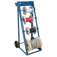 Portable Wire Reel Caddy, Steel, 4 Rod, 24-1/2" W x 49" H x 23" D, 400 lbs. Capacity Distribution Industrielle GC