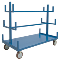 Mobile Pipe & Bar Rack, Steel, 48" W x 36" D x 60" H, 3000 lbs. Capacity Distribution Industrielle GC