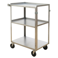 Chariots &agrave; tablette, 3 Tiers, 15-3/4" la x 32" h x 24" p, Capacit&eacute; 500 lb Distribution Industrielle GC