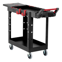 Heavy-Duty Adaptable Utility Cart, 2 Tiers, 17-3/4" x 36" x 46-1/5", 500 lbs. Capacity Distribution Industrielle GC