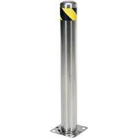 Safety Bollard, Stainless Steel, 36" H x 8" W, Silver Distribution Industrielle GC