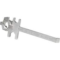 Cl&eacute; pour baril, Ouverture de 3/4"/2", Poign&eacute;e 9-1/2", Acier inoxydable Distribution Industrielle GC