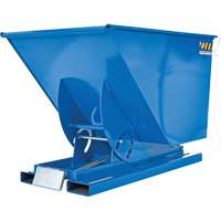 Conteneur autobasculeur, Acier, 1 vg³, Bleu Distribution Industrielle GC