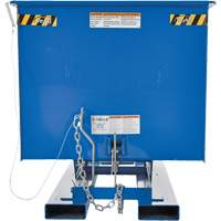 Conteneur autobasculeur, Acier, 1 vg³, Bleu Distribution Industrielle GC
