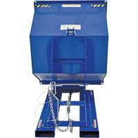Conteneur autobasculeur, Acier, 1 vg³, Bleu Distribution Industrielle GC
