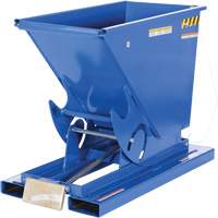 Conteneur autobasculeur, Acier, 1/3 vg³, Bleu Distribution Industrielle GC