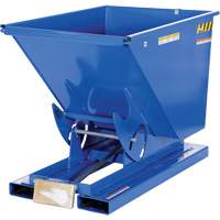 Self-Dumping Hopper, Steel, 1/2 cu.yd., Blue Distribution Industrielle GC