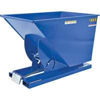Self-Dumping Hopper, Steel, 1 cu.yd., Blue Distribution Industrielle GC