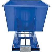 Self-Dumping Hopper, Steel, 1 cu.yd., Blue Distribution Industrielle GC