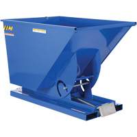 Self-Dumping Hopper, Steel, 1-1/2 cu.yd., Blue Distribution Industrielle GC
