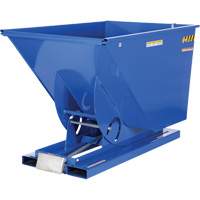 Self-Dumping Hopper, Steel, 1-1/2 cu.yd., Blue Distribution Industrielle GC
