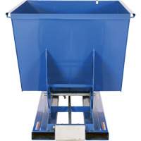 Self-Dumping Hopper, Steel, 1-1/2 cu.yd., Blue Distribution Industrielle GC
