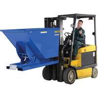 Self-Dumping Hopper, Steel, 1-1/2 cu.yd., Blue Distribution Industrielle GC
