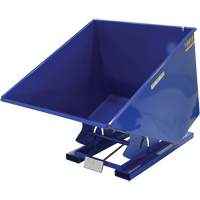 Self-Dumping Hopper, Steel, 2 cu.yd., Blue Distribution Industrielle GC