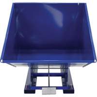Self-Dumping Hopper, Steel, 2 cu.yd., Blue Distribution Industrielle GC