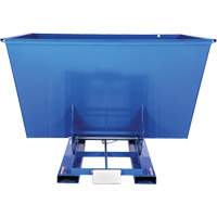 Self-Dumping Hopper, Steel, 2-1/2 cu.yd., Blue Distribution Industrielle GC