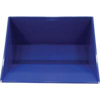 Self-Dumping Hopper, Steel, 3 cu.yd., Blue Distribution Industrielle GC