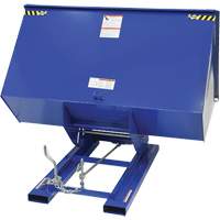 Self-Dumping Hopper, Steel, 3 cu.yd., Blue Distribution Industrielle GC