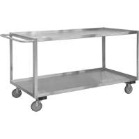 Industrial Grade Shelf Cart, 2 Tiers, 18-1/8" W x 42" H x 35" D, 1200 lbs. Capacity Distribution Industrielle GC