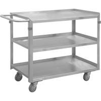 Industrial Grade Shelf Cart, 3 Tiers, 16-3/4" W x 34" H x 30-7/16" D, 600 lbs. Capacity Distribution Industrielle GC