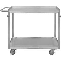 Industrial Grade Shelf Cart, 2 Tiers, 22-1/2" W x 34" H x 42-7/16" D, 600 lbs. Capacity Distribution Industrielle GC