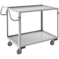 Industrial Grade Shelf Cart, 2 Tiers, 22-1/2" W x 36-1/2" H x 42-7/16" D, 600 lbs. Capacity Distribution Industrielle GC