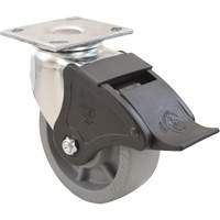 Emaxx Caster, Swivel with Brake, 4" (101.6 mm), Envirothane, 1000 lbs. (453.6 kg.) Distribution Industrielle GC