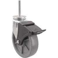 Emaxx Envirothane Caster, Swivel with Brake, 4" (101.6 mm) Dia., 1000 lbs. (453.6 kg.) Capacity Distribution Industrielle GC