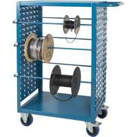Mobile Wire Spool Cart, Steel, 6 Rod, 21" W x 48" H x 38" D, 1200 lbs. Capacity Distribution Industrielle GC