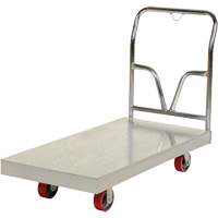 Aluminum Sheet Deck Platform Truck, 24" W x 48" L, 3600 lbs. Cap., Polyurethane Wheels Distribution Industrielle GC