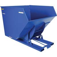 Self-Dumping Hopper, Steel, 4 cu.yd., Blue Distribution Industrielle GC