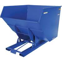 Self-Dumping Hopper, Steel, 4 cu.yd., Blue Distribution Industrielle GC