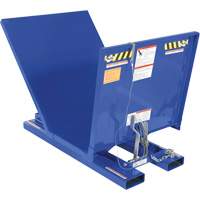 Open Sided Hopper, Steel, 1 cu.yd., Blue Distribution Industrielle GC