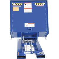 Open Sided Hopper, Steel, 1 cu.yd., Blue Distribution Industrielle GC