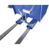 Open Sided Hopper, Steel, 1 cu.yd., Blue Distribution Industrielle GC
