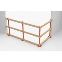 ProGuards Temporary Guard Rail Posts, 8" W x 39" H, Orange Distribution Industrielle GC