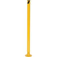 Spring Loaded Bollard, Steel, 42" H x 2-1/8" W, Yellow Distribution Industrielle GC
