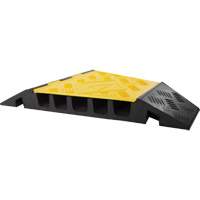 Protecteur de c&acirc;ble tourne-&agrave;-droite robuste Powerhouse, 5 canaux, 12" lo x 19,75" la x 2,25" h Distribution Industrielle GC