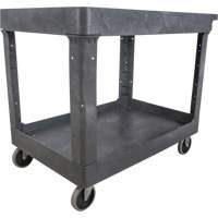 Chariot utilitaire pour l'entretien, 2 tiers, 24-5/8" x 32-1/2" x 40", Capacit&eacute; 550 lb Distribution Industrielle GC