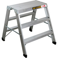 Poste de travail chevalet de sciage portatif, Cadre Aluminium, 12-1/4" p x 36" h Distribution Industrielle GC