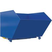 Heavy-Duty H-Style Bump & Dump Hopper, Steel, 1-1/2 cu.yd., Blue Distribution Industrielle GC