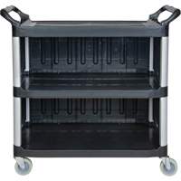 Chariot utilitaire, 3 tiers, 19-3/4" x 37-1/2" x 40-1/4", Capacit&eacute; 250 lb Distribution Industrielle GC